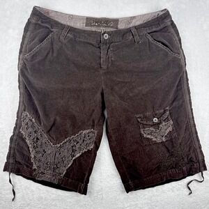 Y2K Da-Nang Corduroy Woman's  Short‎ Chestnut Large